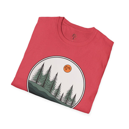 Heather Red | Moonlit Pines, folded view