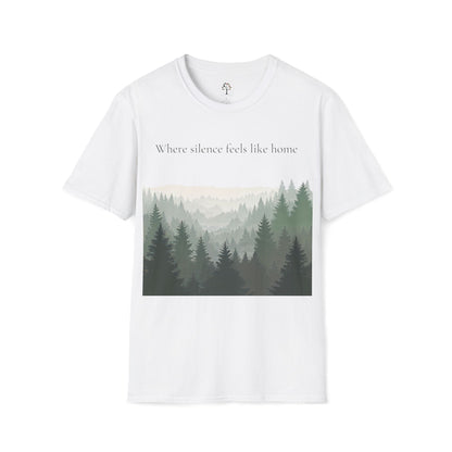 White | Where SIlence feels like home, front view