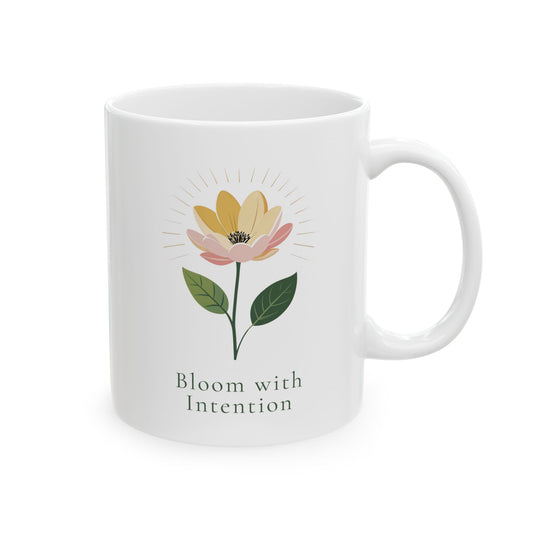 Bloom with intention Mug
