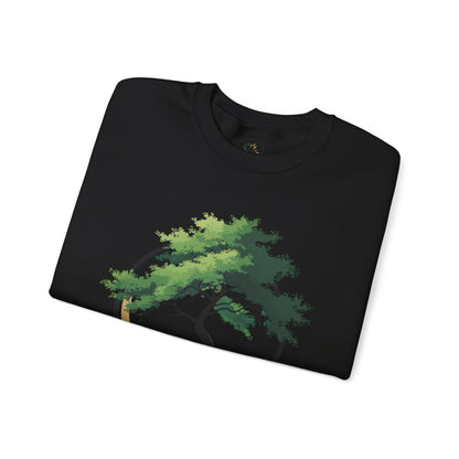 Black | The Zen Tree Sweatshirt, folded view