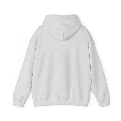Ash | Small front logo Hoodie, back design view