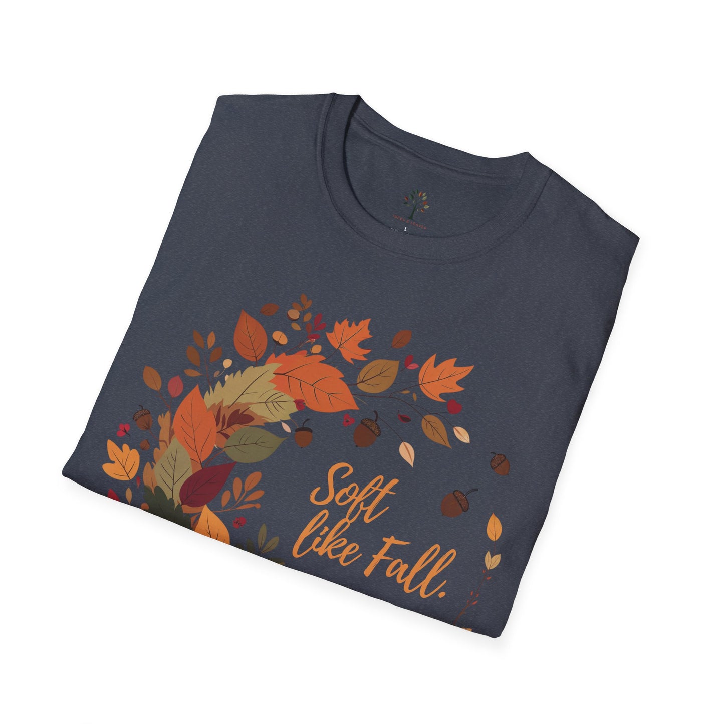 Heather Navy | Soft Like Fall, folded view