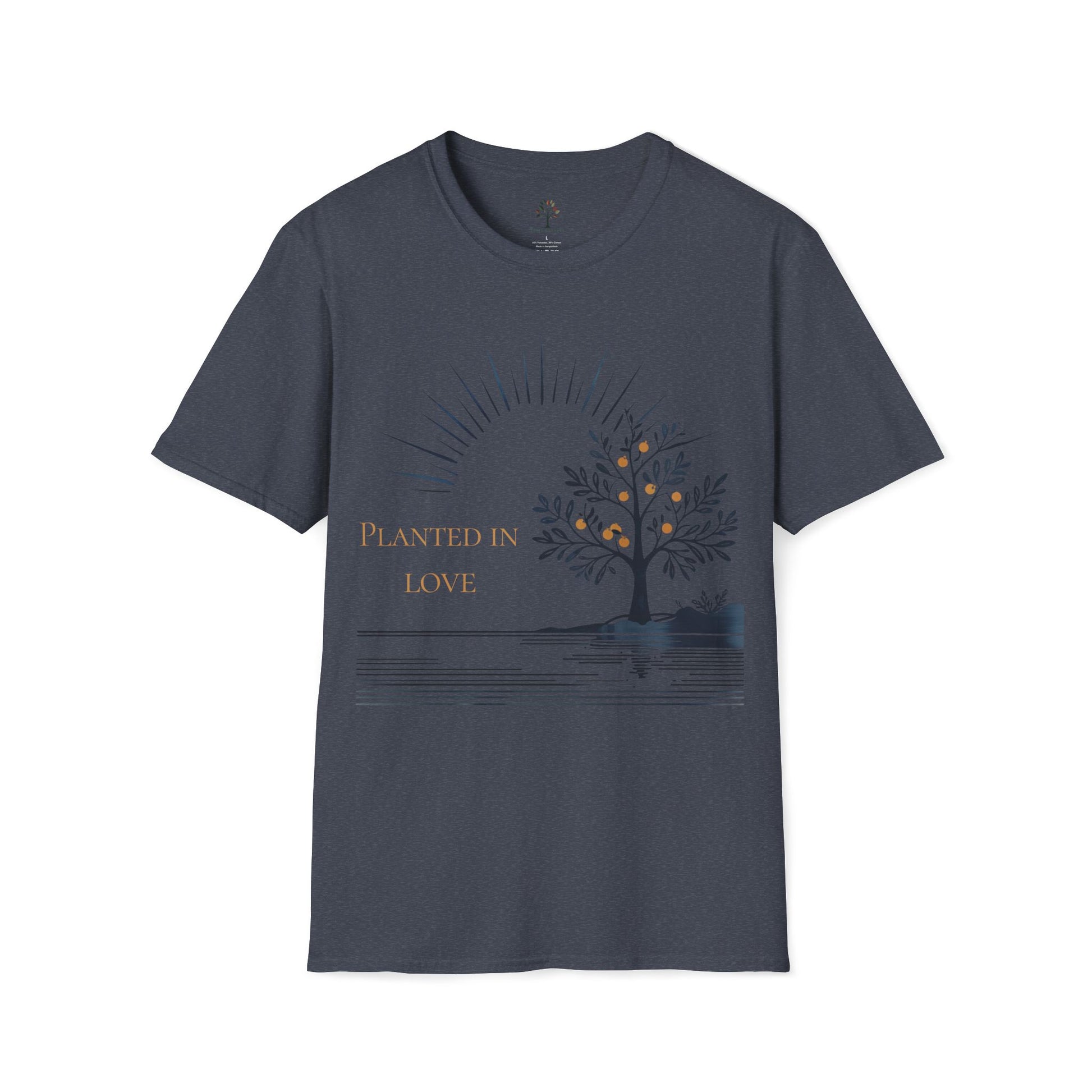 Heather Navy | Planted in Love, front view