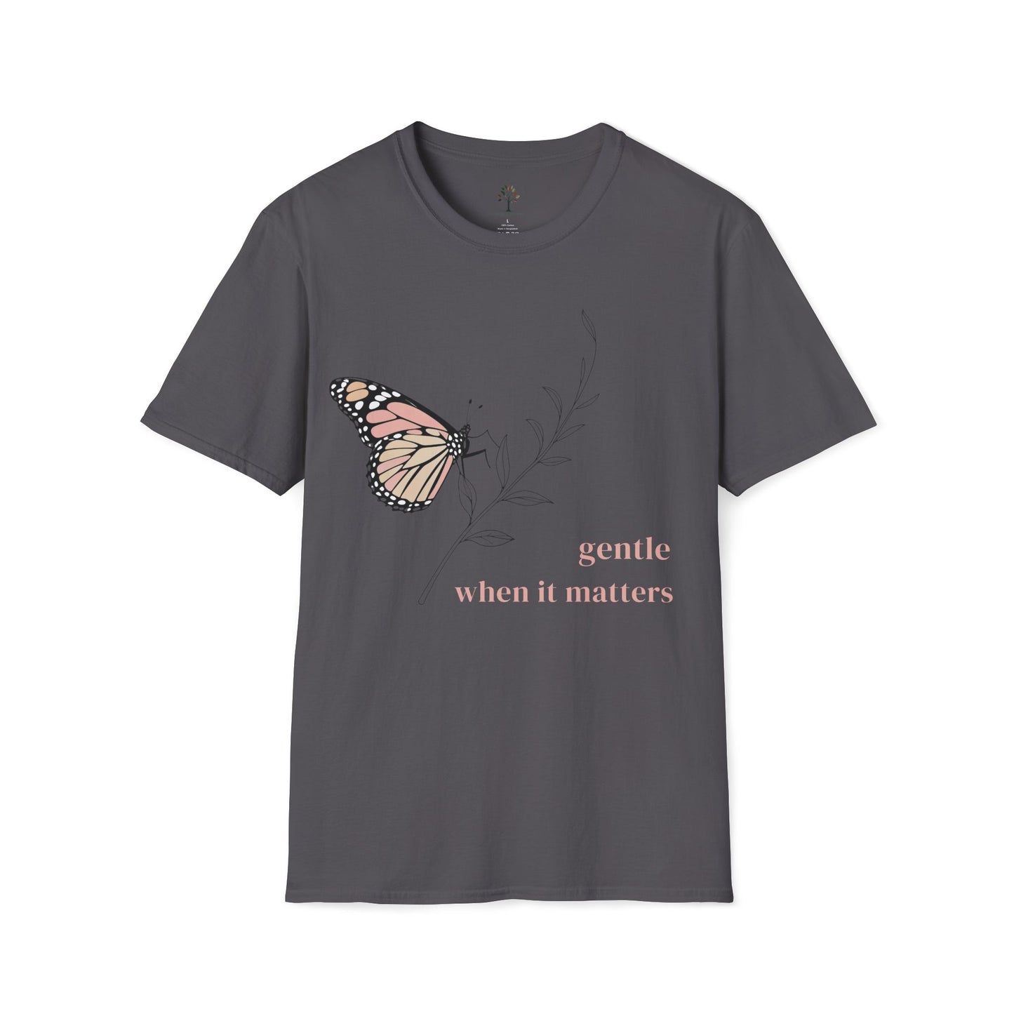 Charcoal | Gentle, When It Matters, front view