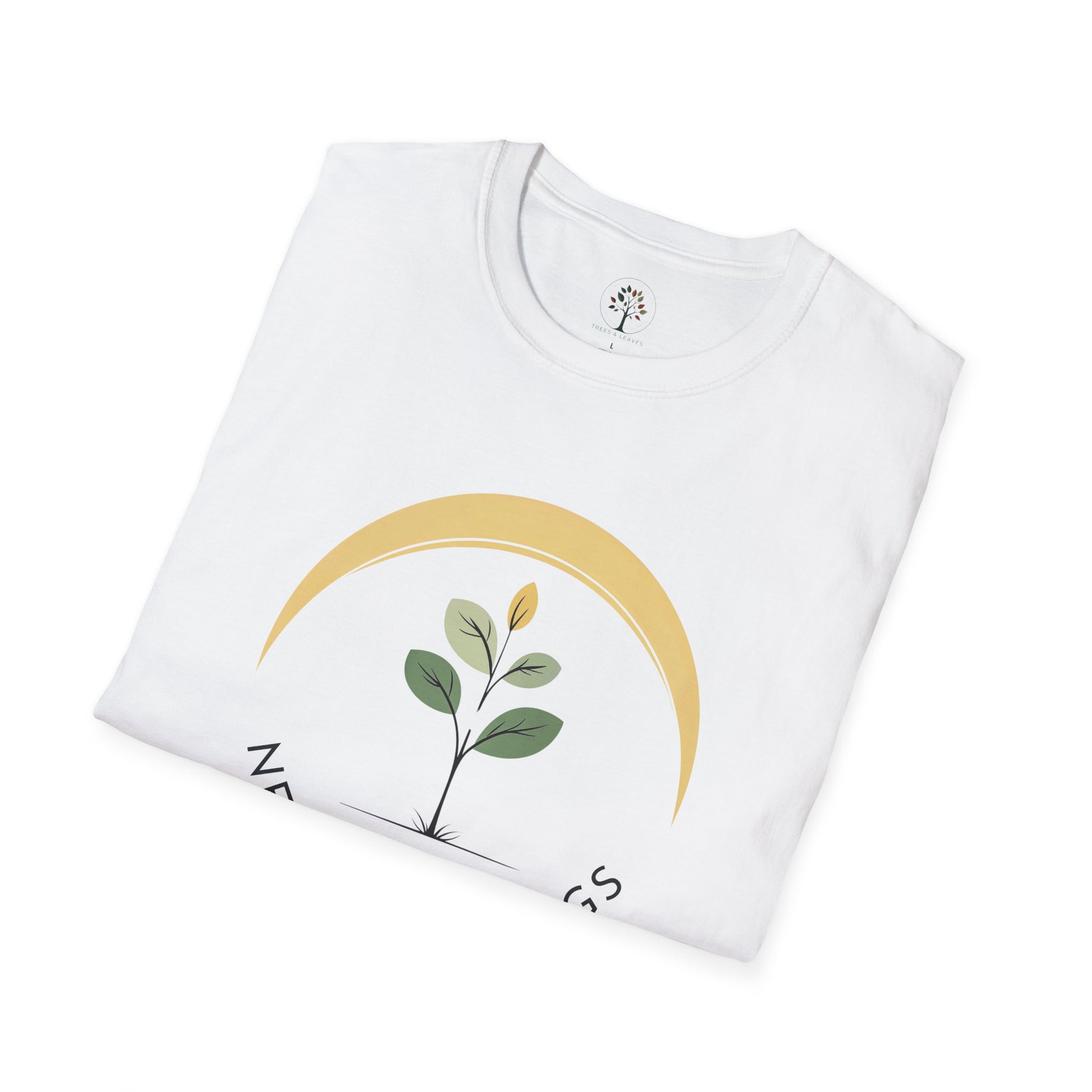 White | New Beginnings, folded view
