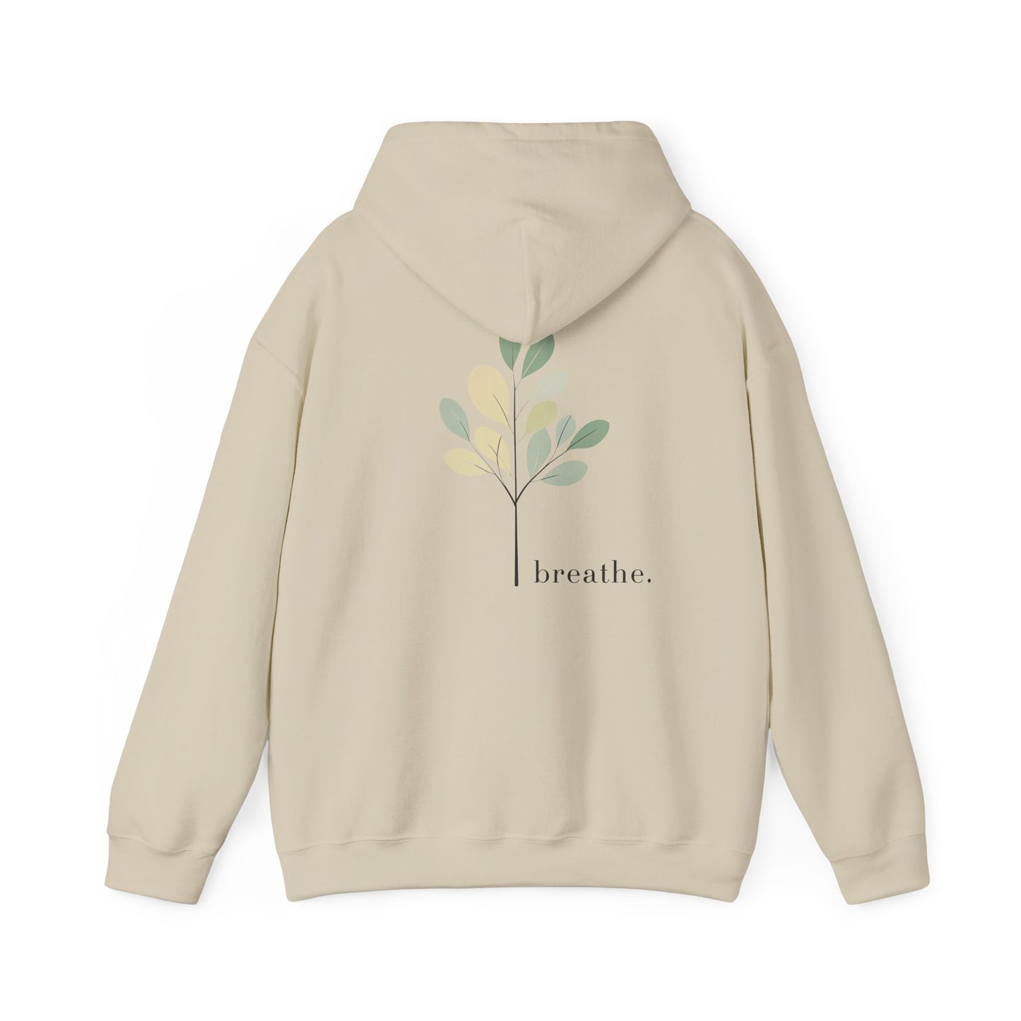 Sand | Breathe Hoodie, back design view