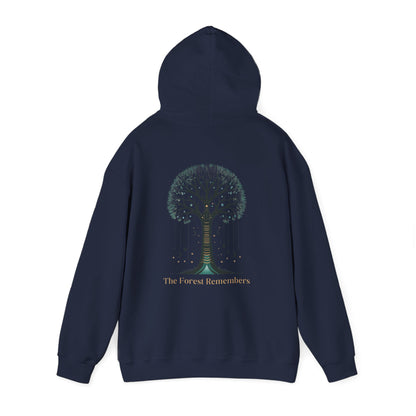 Navy | The Forest Remembers Hoodie, back view 2