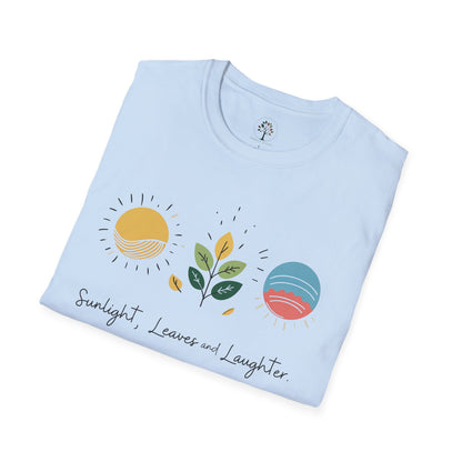 Light Blue | Sunlight, Leaves, and Laughter, folded view