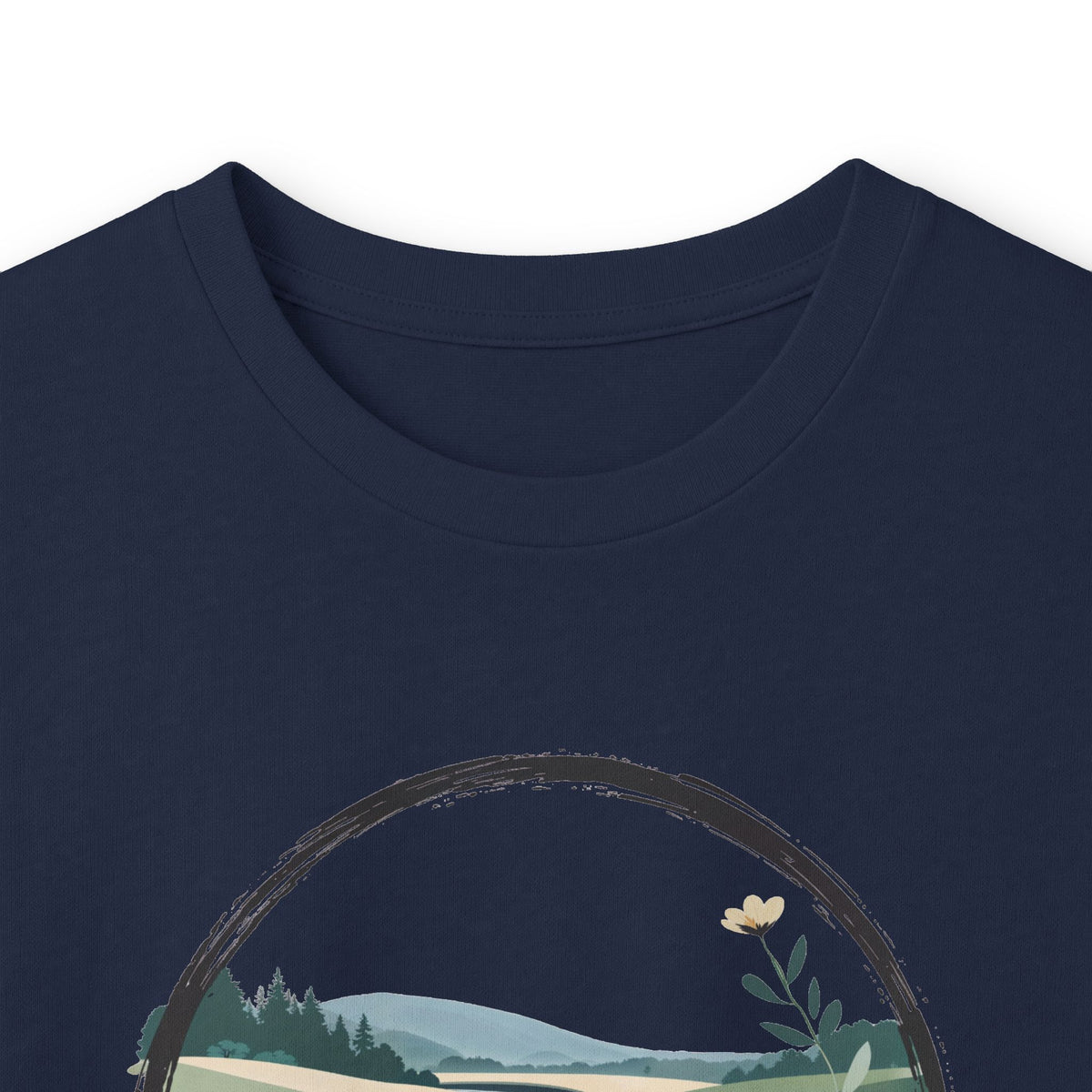 Navy | River of Grace Long Sleeve Tee, folded view