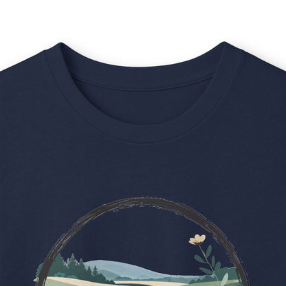 Navy | River of Grace Long Sleeve Tee, folded view