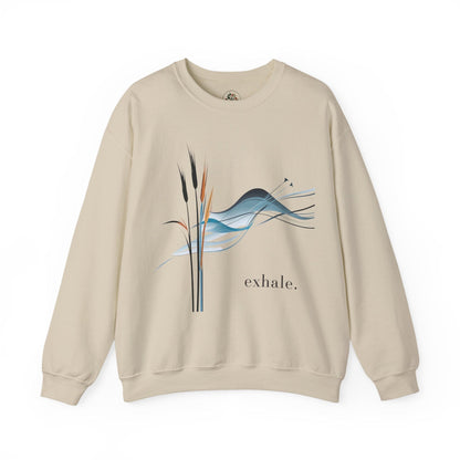Sand | Exhale Sweatshirt, front view