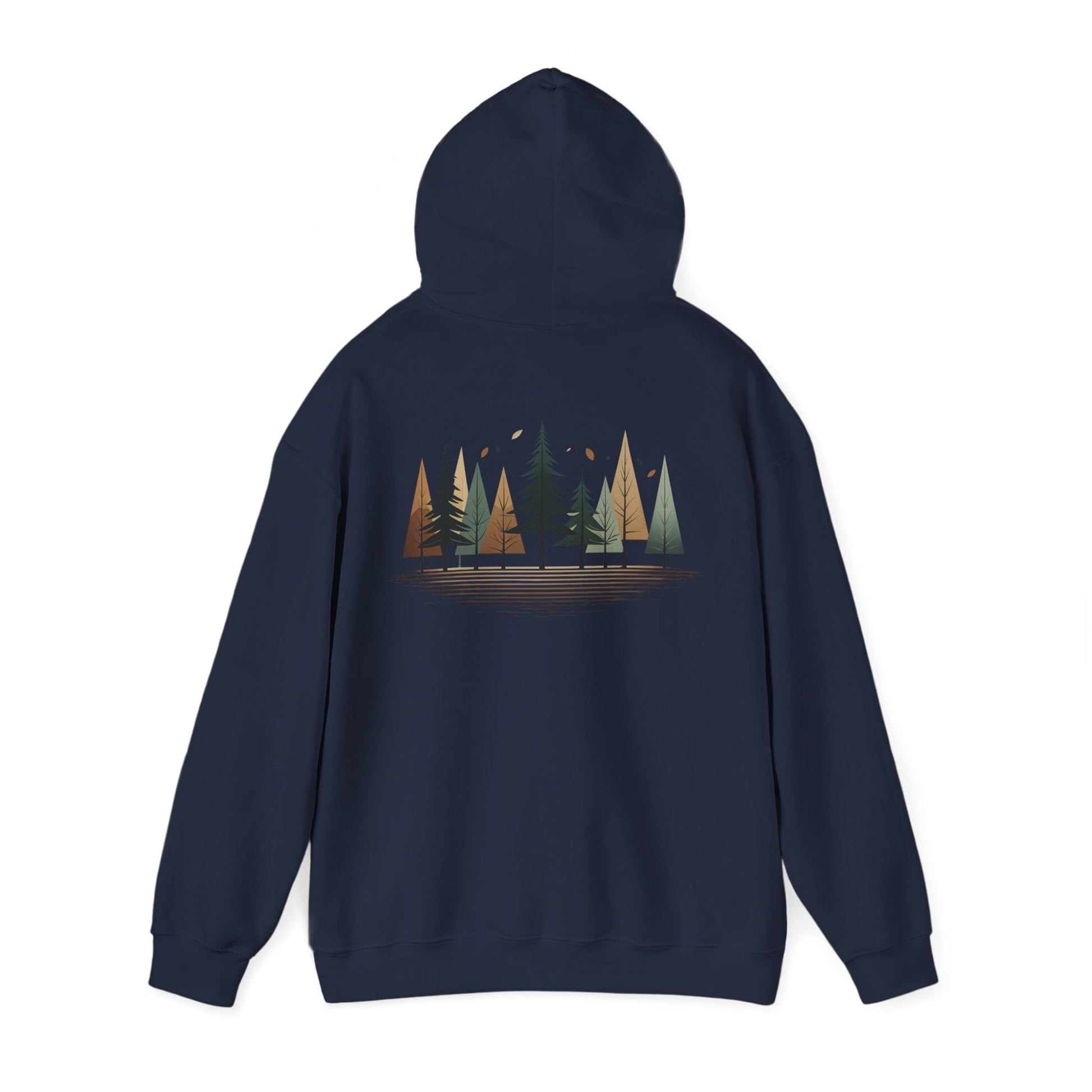 Navy | Forest Rhythm Hoodie, back view 2
