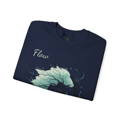 Navy | Flow Sweatshirt, folded view