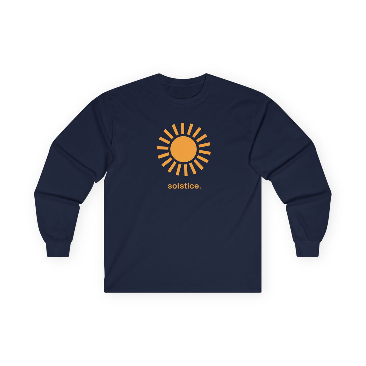 Navy | Solstice Long Sleeve Tee, front view