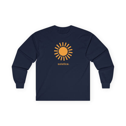 Navy | Solstice Long Sleeve Tee, front view