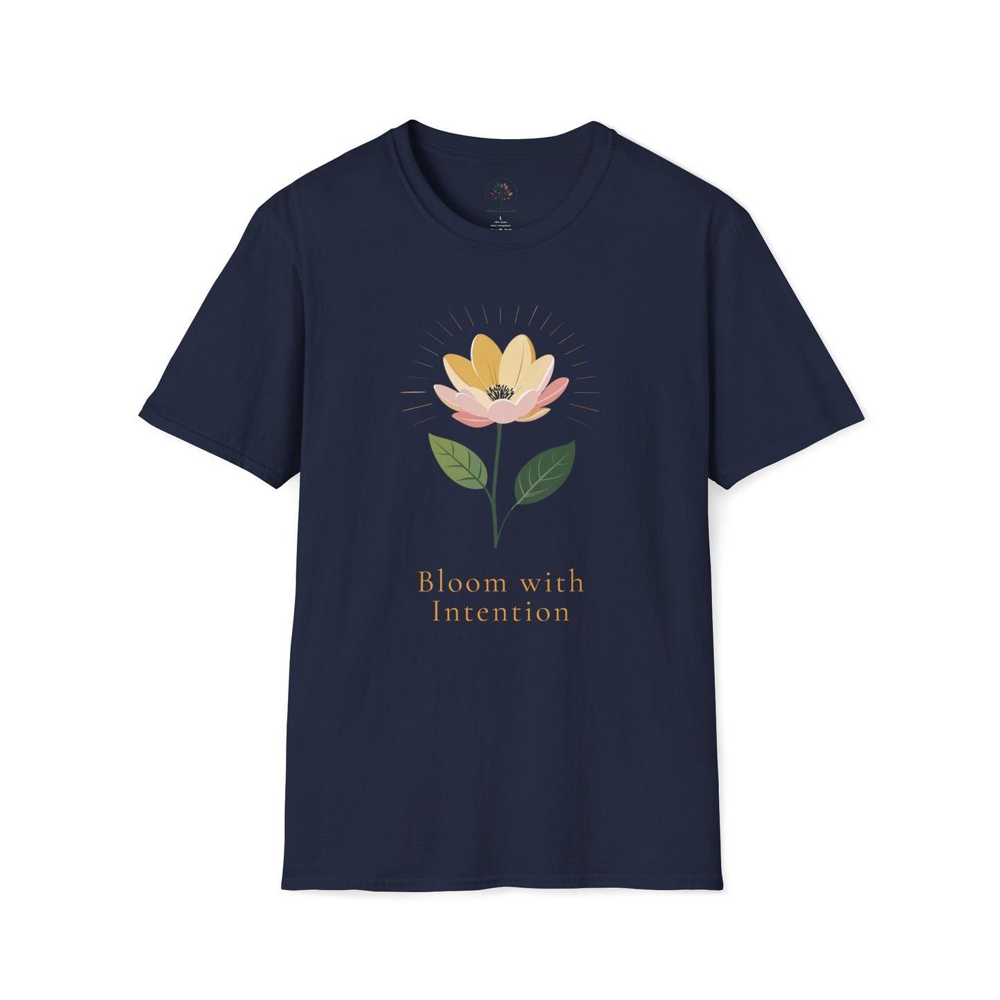 Navy | Bloom with Intention, front view