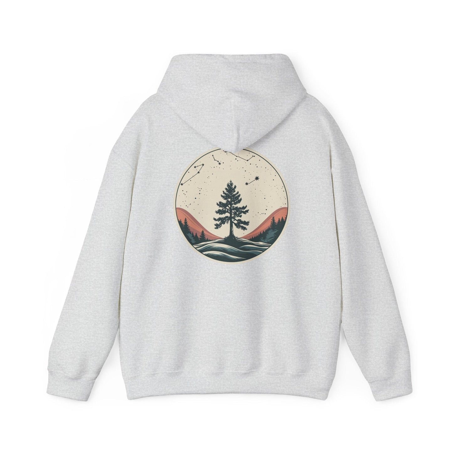 Ash | Rooted in Stars Hoodie, back design view