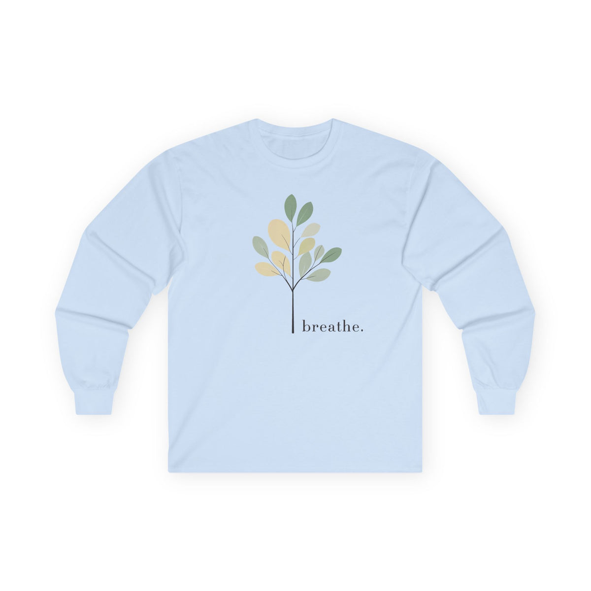 Light Blue | Breathe Long Sleeve Tee, front view
