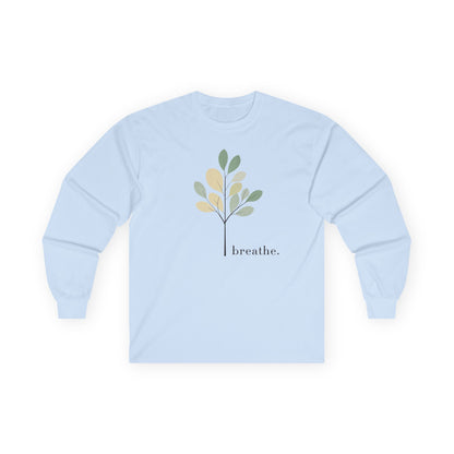 Light Blue | Breathe Long Sleeve Tee, front view