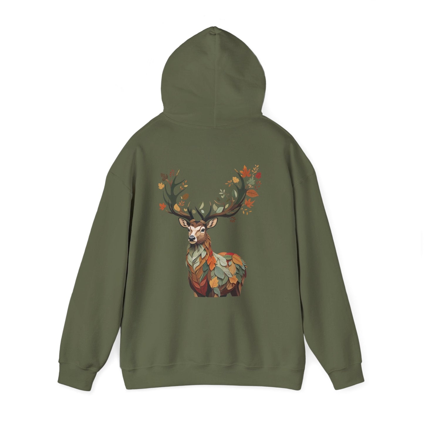 Military Green | Nature`s Guardian Hoodie, back view 2