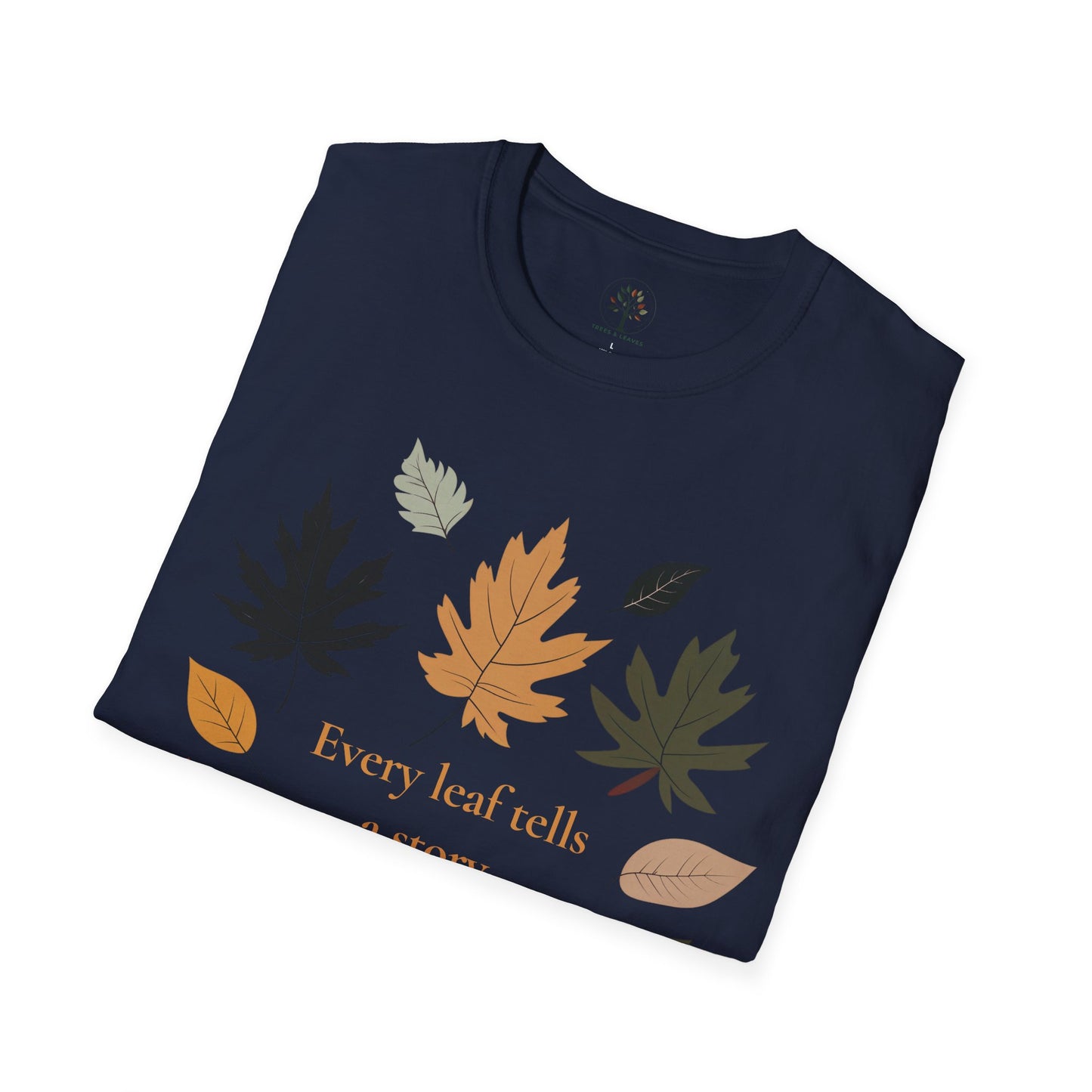 Navy | Every Leaf tells a Story, folded view