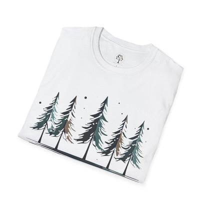 White | Evergreen Stillness, folded view