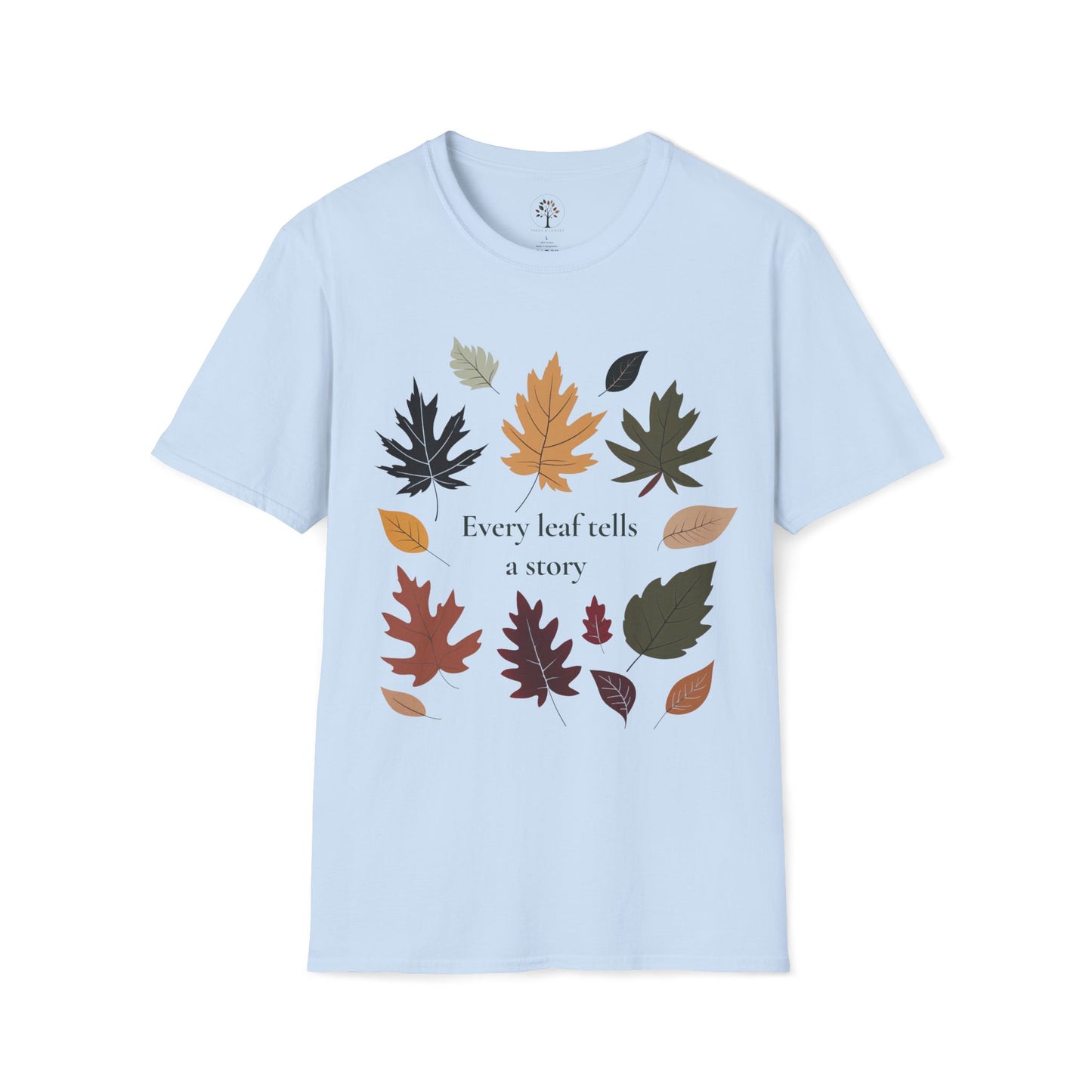 Light Blue | Every Leaf tells a Story, front view