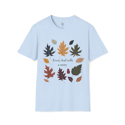 Light Blue | Every Leaf tells a Story, front view