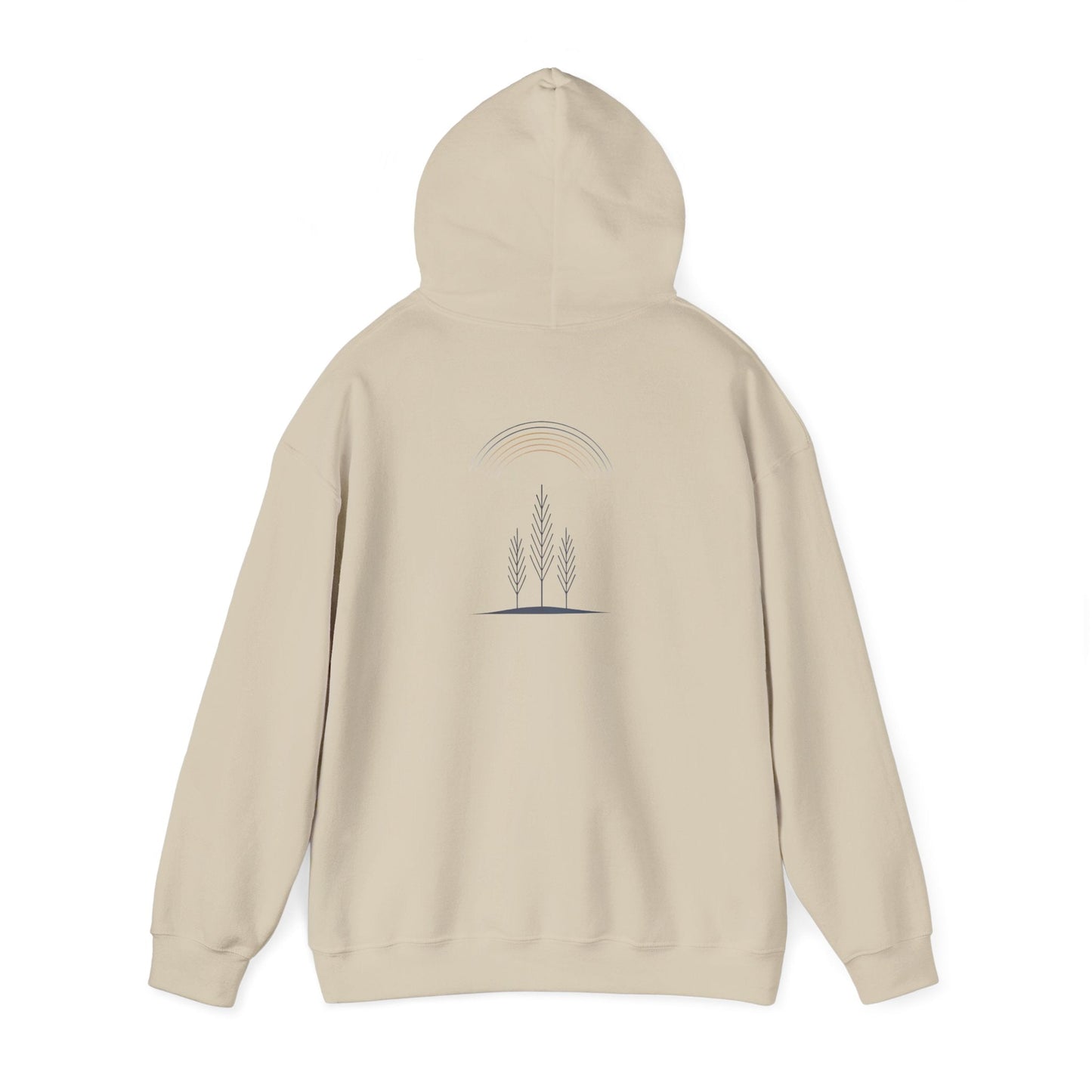 Sand | Quiet Arc Hoodie, back view 2