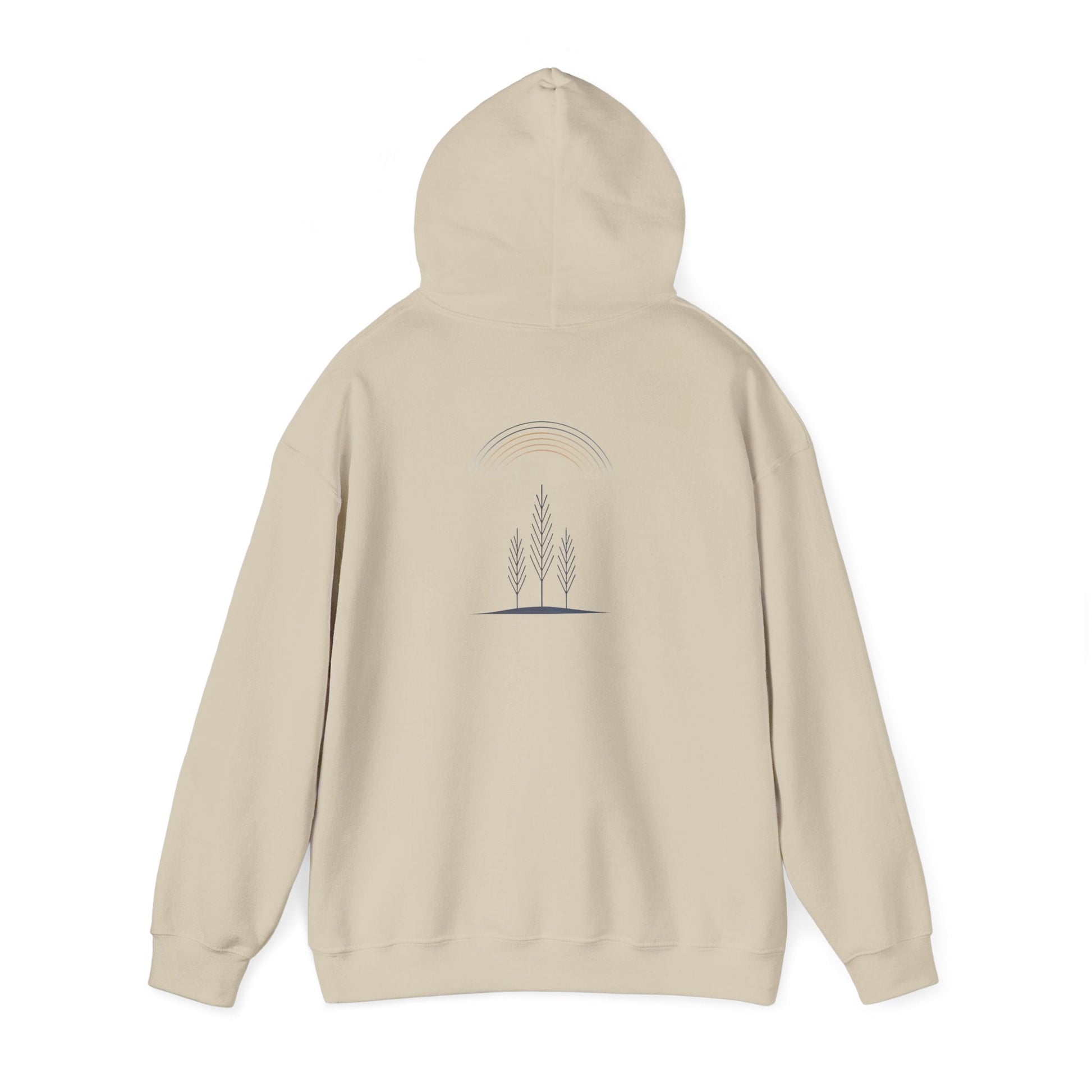 Sand | Quiet Arc Hoodie, back view 2