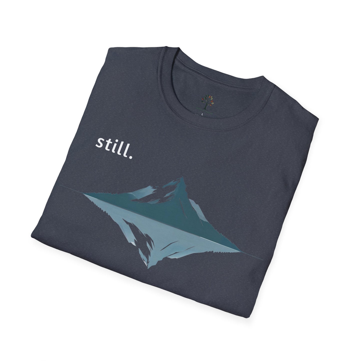 Heather Navy | Still, folded view