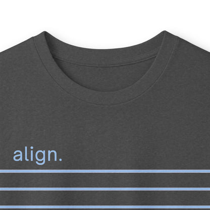 Dark Heather | Align Long Sleeve Tee, folded view