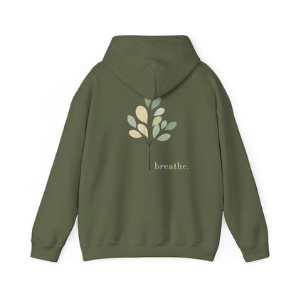 Military Green | Breathe Hoodie, back design view