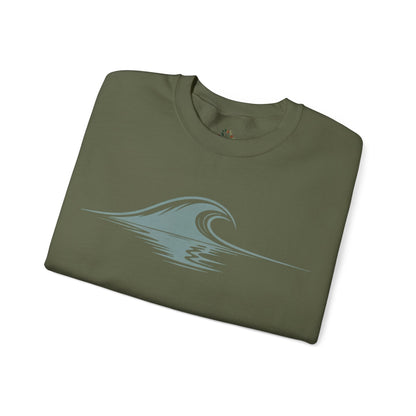 Military Green | Drifted Sweatshirt, folded view