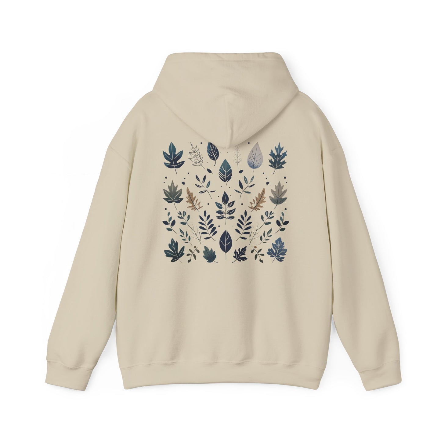 Sand | Botanical Harmony Hoodie, back design view