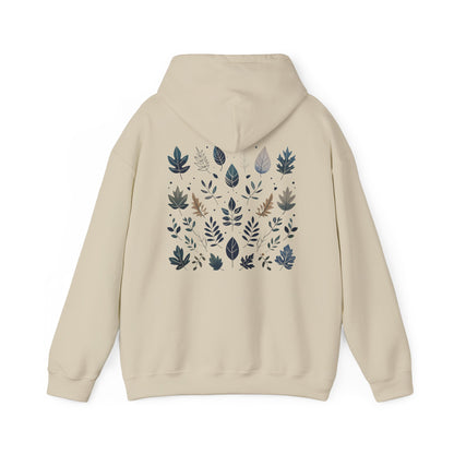 Sand | Botanical Harmony Hoodie, back design view
