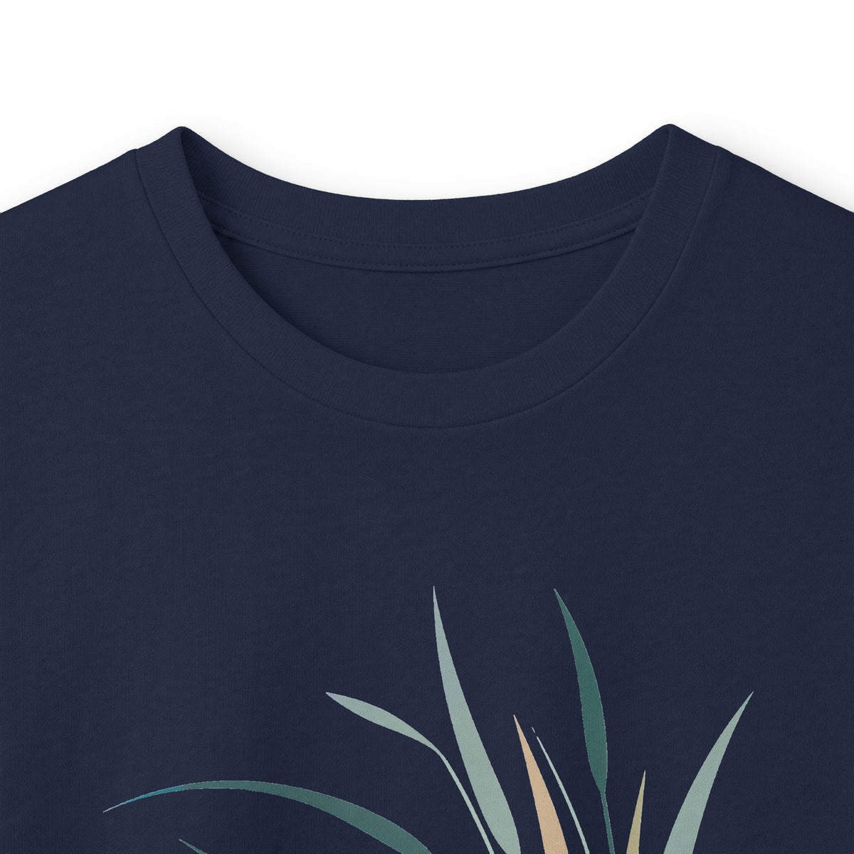 Navy | Whispers in the Breeze Long Sleeve Tee, folded view