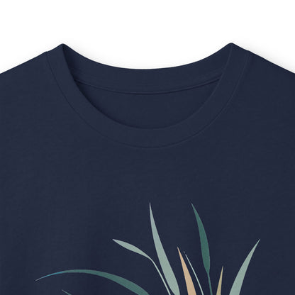 Navy | Whispers in the Breeze Long Sleeve Tee, folded view