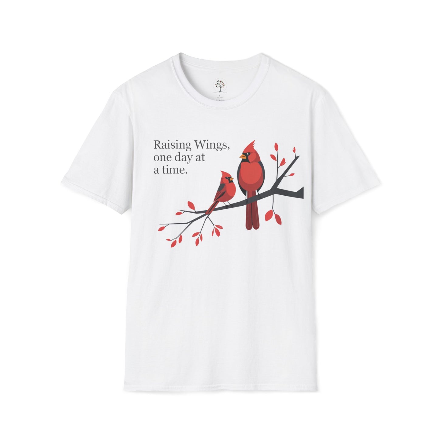 White | Raising Wings, One day at a time, front view
