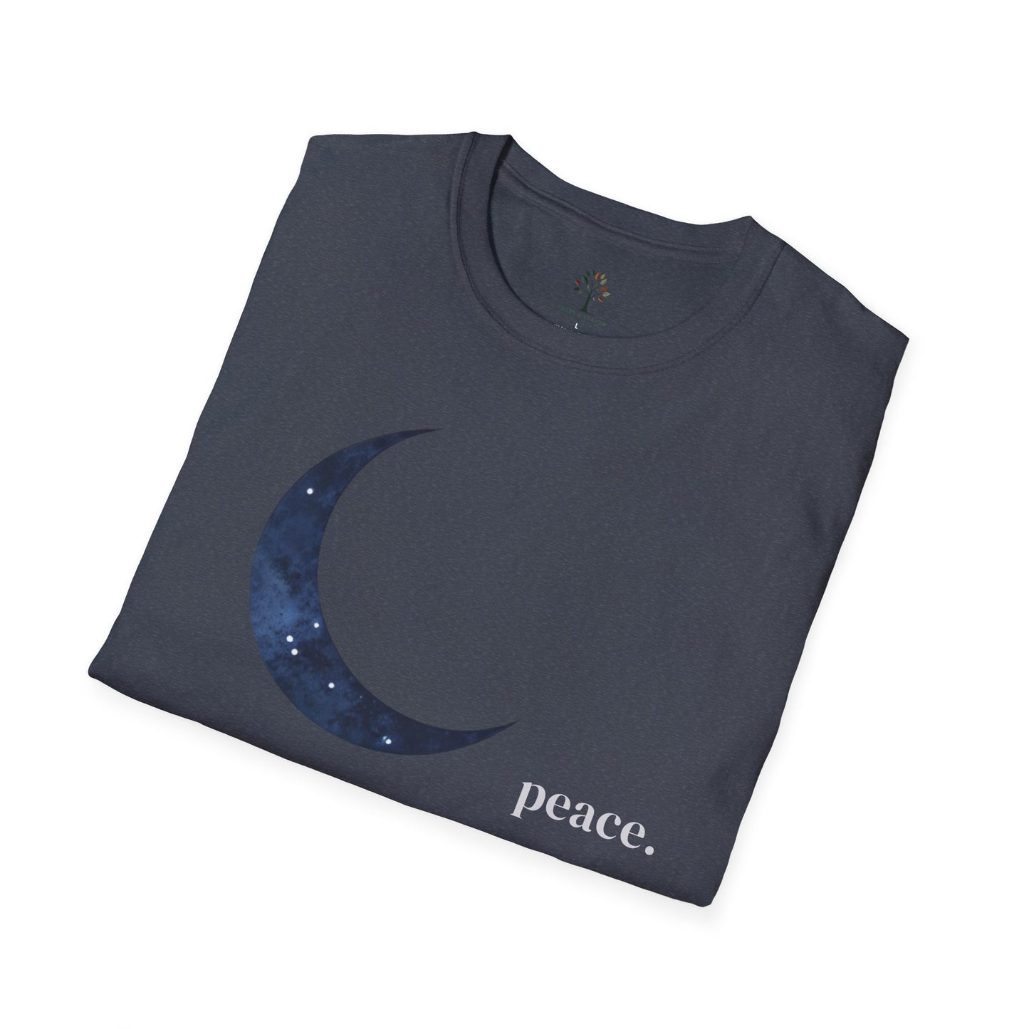 Heather Navy | Moonlit Peace, folded view