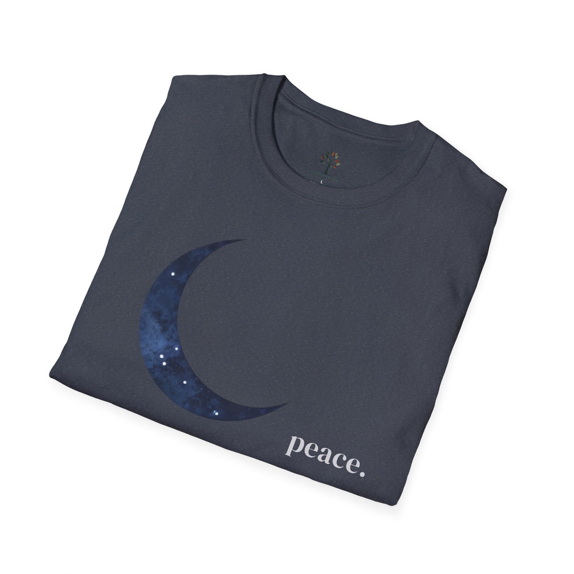 Heather Navy | Moonlit Peace, folded view