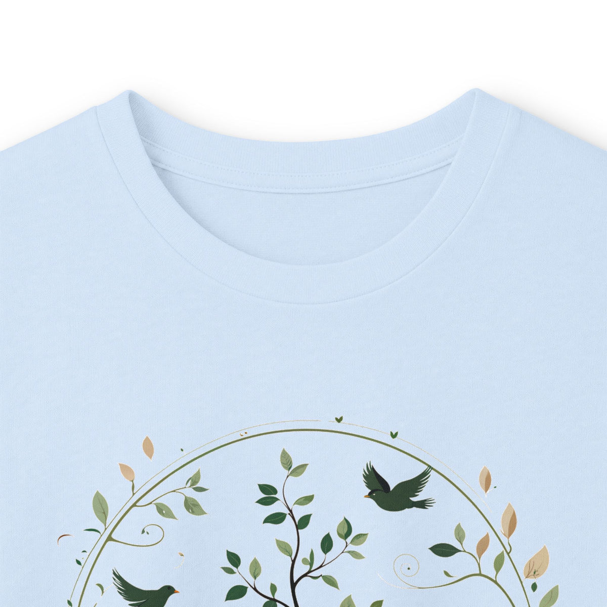 Light Blue | Circle of Life Long Sleeve Tee, folded view