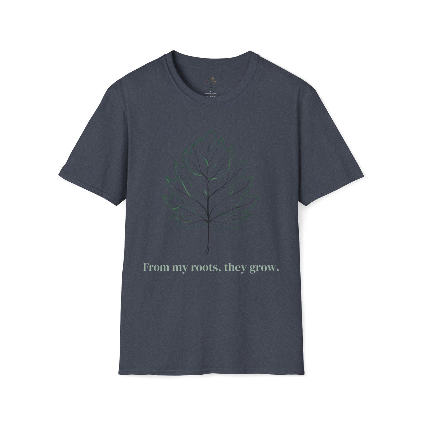 Heather Navy | From My Roots, They Grow, front view