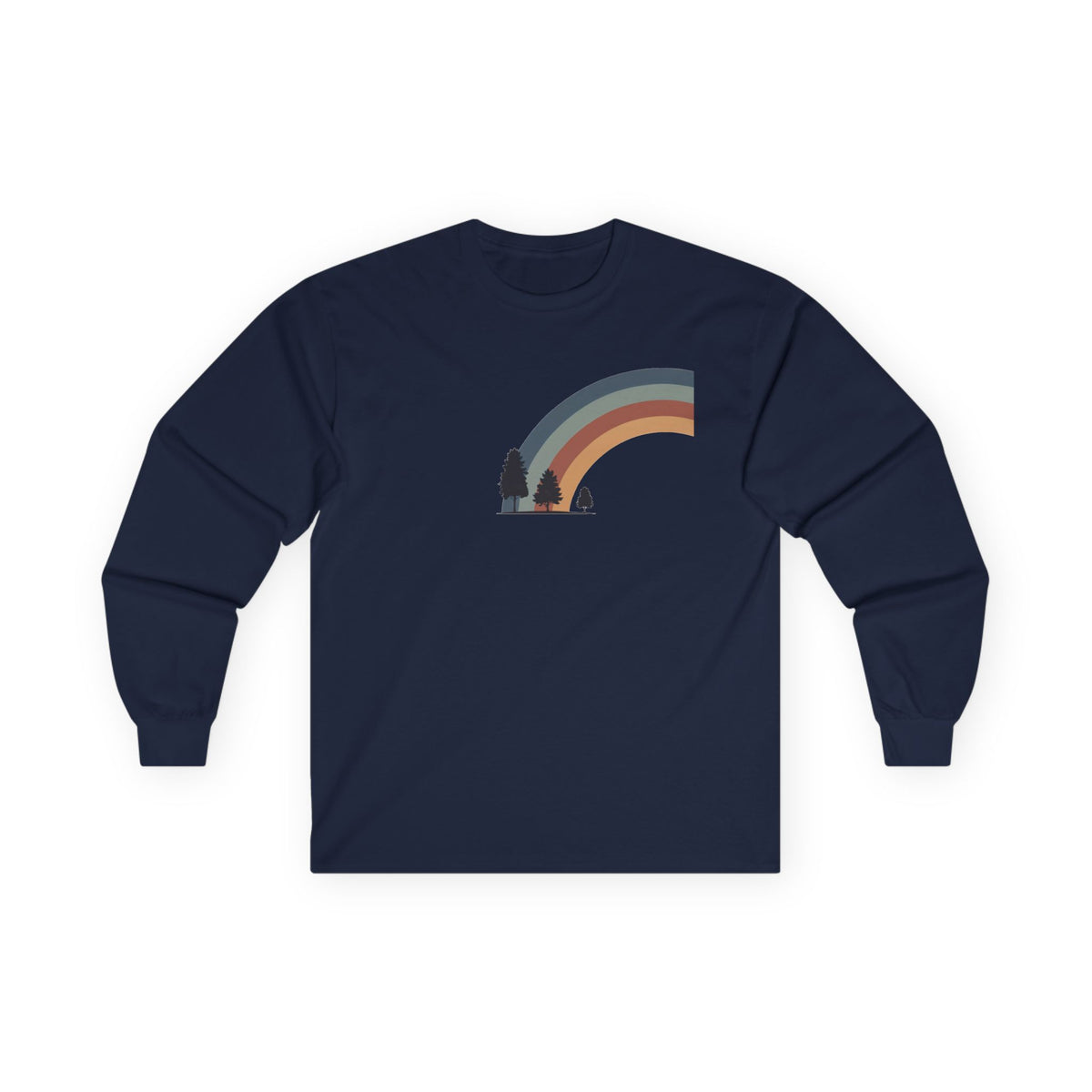 Navy | Horizon Arch Long Sleeve, front view