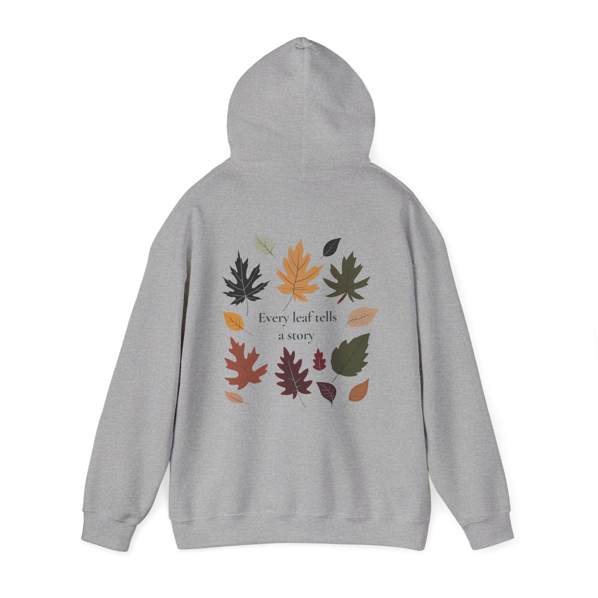 Sport Grey | Every Leaf tells a STORY Hoodie, back view 2