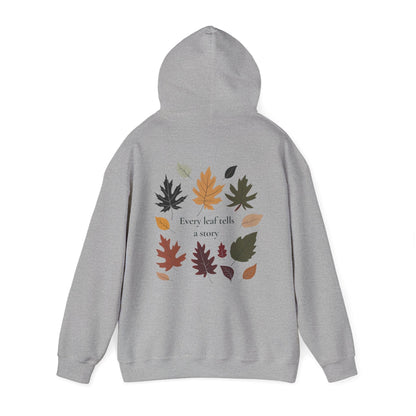 Sport Grey | Every Leaf tells a STORY Hoodie, back view 2