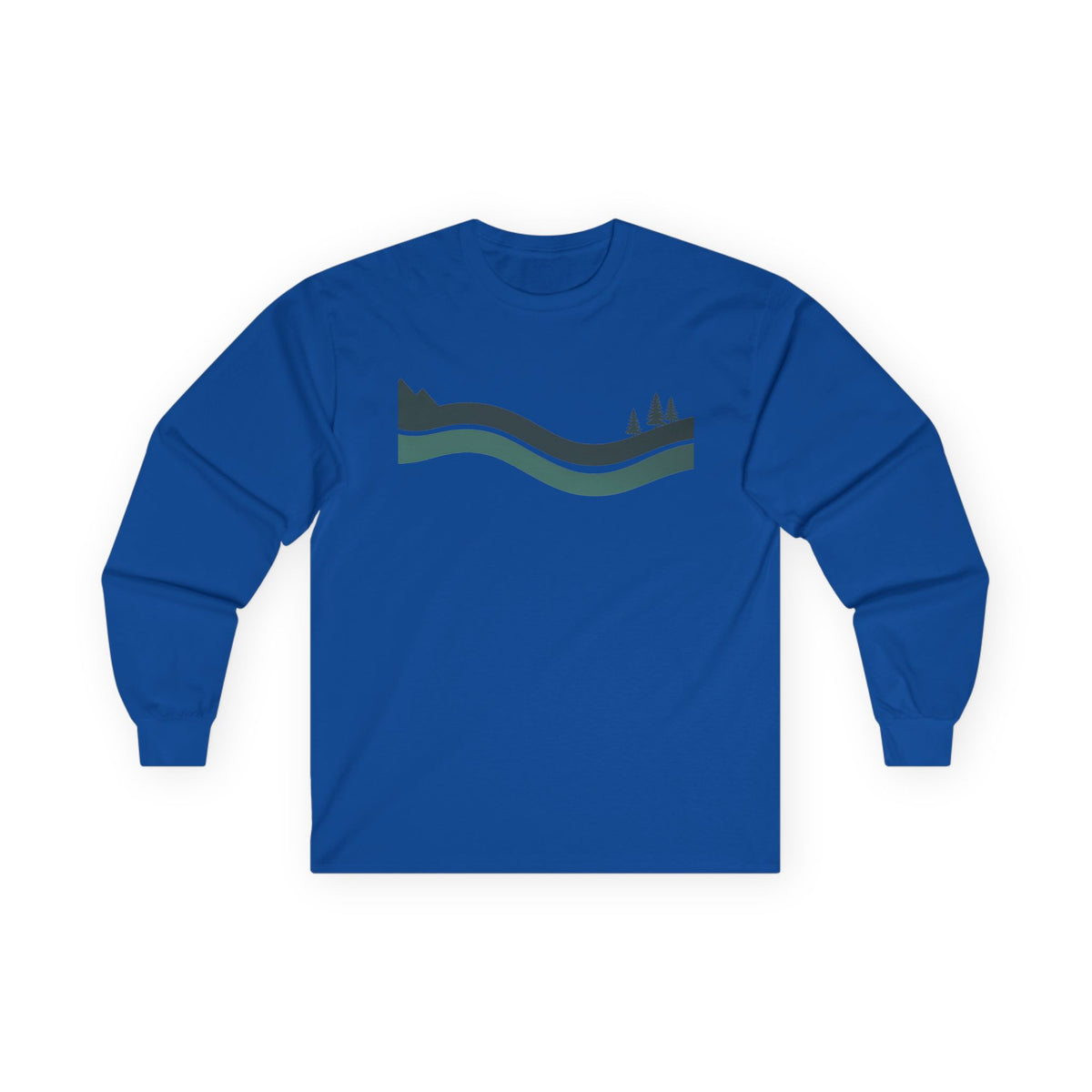 Royal | River Long Sleeve Tee, front view