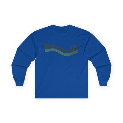 Royal | River Long Sleeve Tee, front view