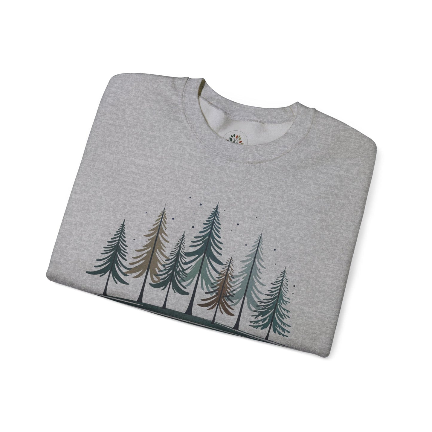Sport Grey | Silent Pines Sweatshirt, folded view