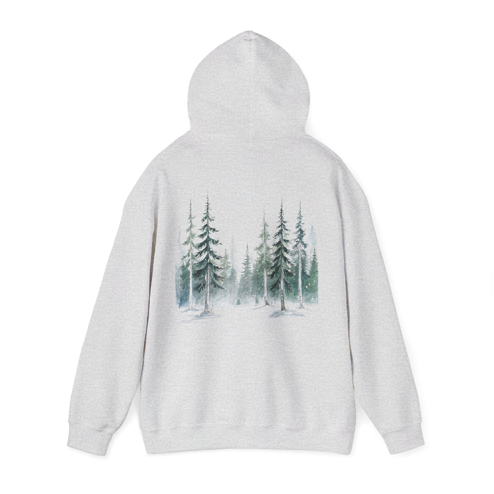 Ash | Snowfall Forest Hoodie, back view 2